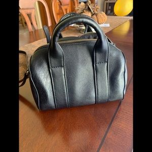 Black Crossbody w/ Gold Accents & Adjustable Strap